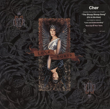 Cher Love Hurts - Mirror Image Sleeve + Sticker German vinyl LP album (LP record) GEF24427