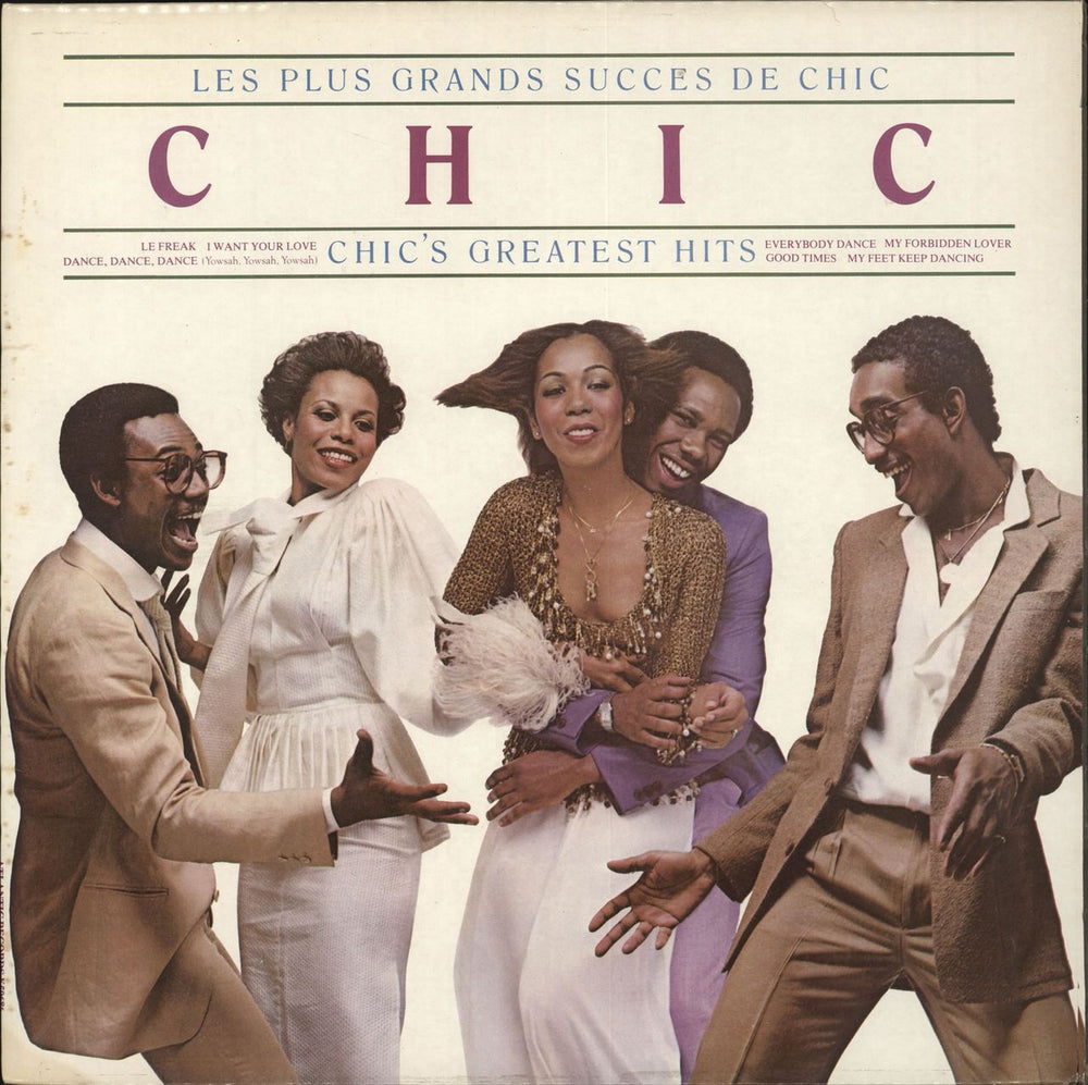 Chic Les Plus Grands Succes De Chic / Chic's Greatest Hits UK vinyl LP album (LP record) K50686