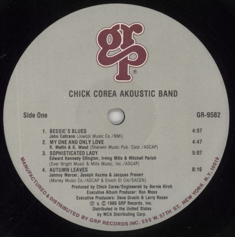 Chick Corea Akoustic Band German vinyl LP album (LP record) CKCLPAK576991