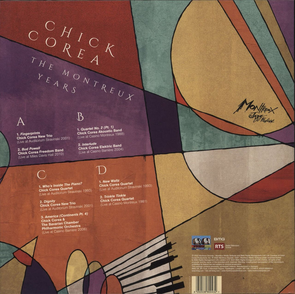 Chick Corea The Montreux Years - 180gram Vinyl UK 2-LP vinyl record set (Double LP Album) 4050538800432