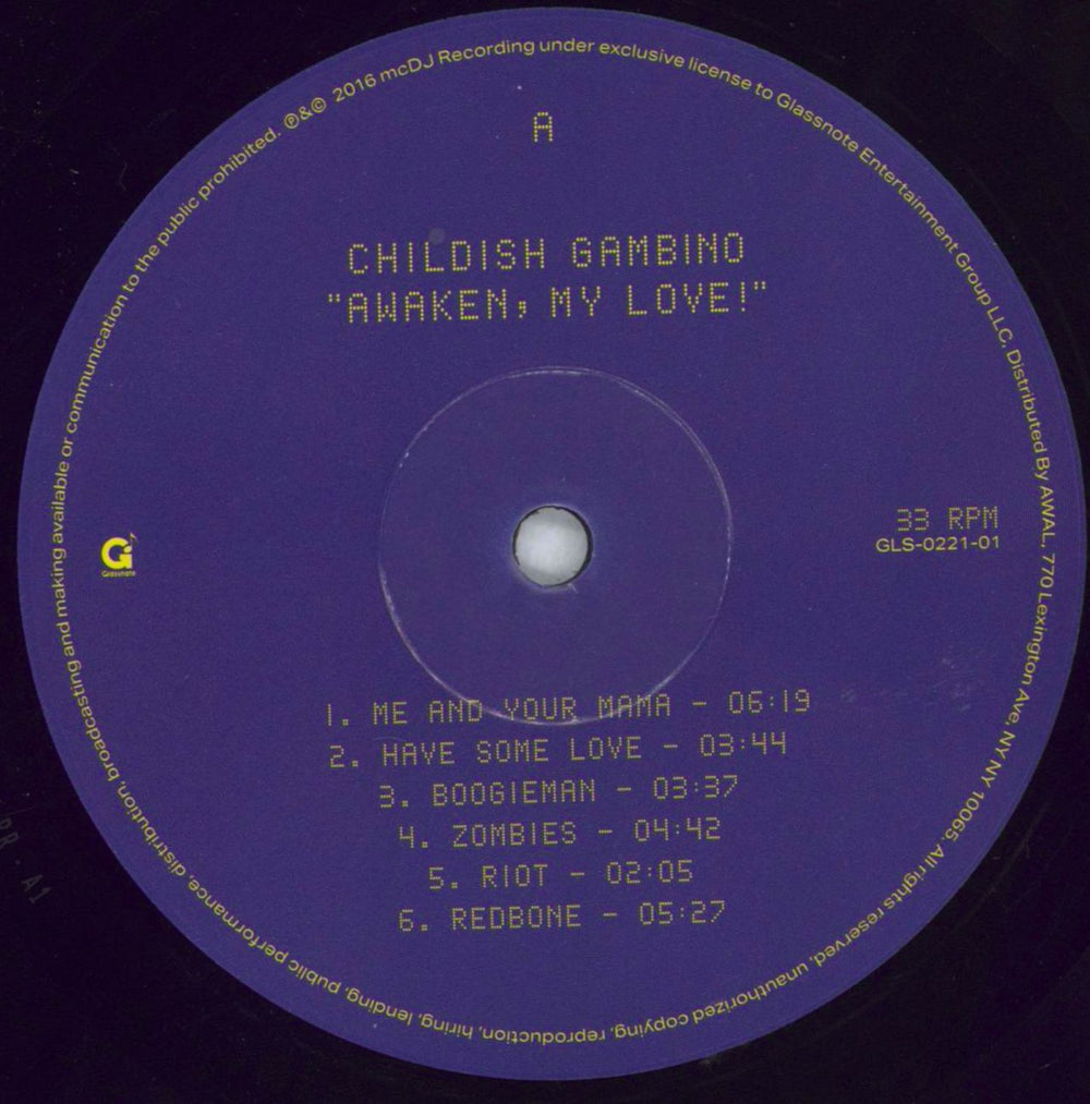 Childish Gambino Awaken My Love - EX US vinyl LP album (LP record) O9JLPAW826757