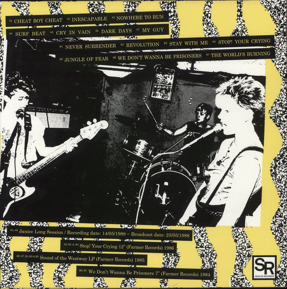 Chin-Chin Cry In Vain - White Vinyl UK vinyl LP album (LP record)