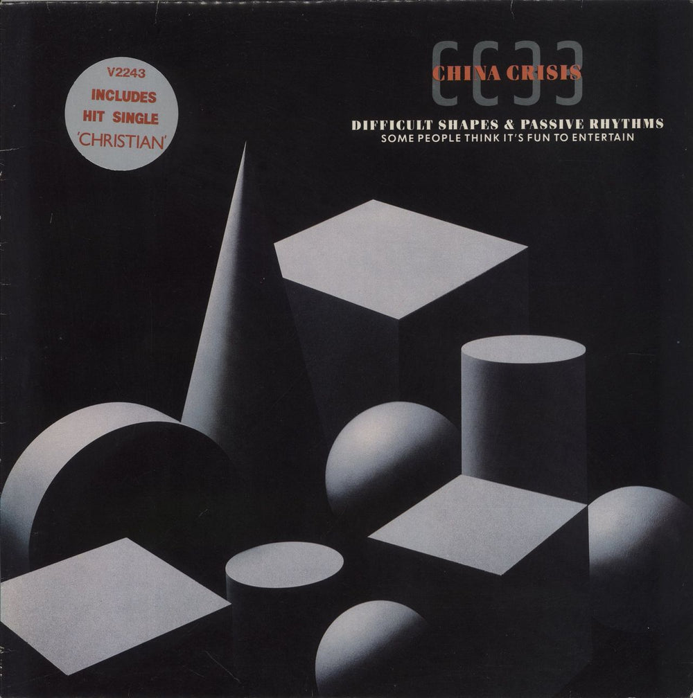 China Crisis Difficult Shapes & Passive Rhythms - Stickered - EX UK vinyl LP album (LP record) V2243