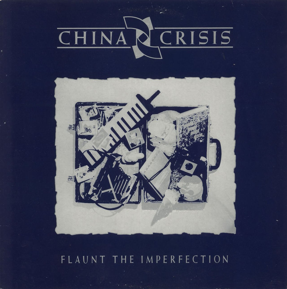 China Crisis Flaunt The Imperfection - Blue Sleeve UK vinyl LP album (LP record) V2342