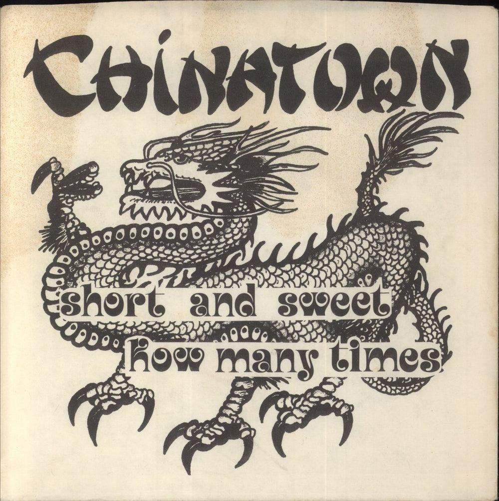 Chinatown Short And Sweet / How Many Times UK 7" vinyl single (7 inch record / 45) AP138