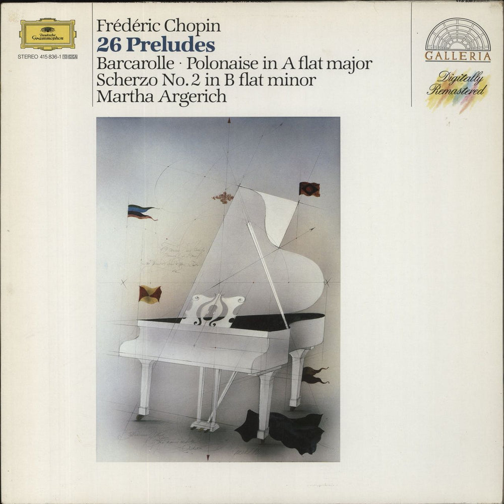 Chopin Chopin: 26 Préludes · Barcarolle · Polonaise As-dur · Scherzo Nr. 2 b-moll German vinyl LP album (LP record) 415836-1