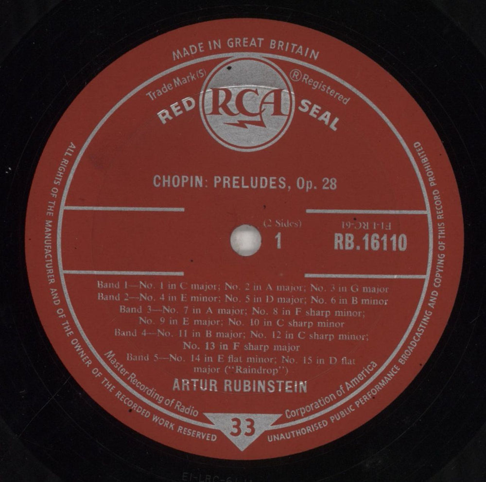 Chopin Chopin: Preludes UK vinyl LP album (LP record) CYXLPCH854529
