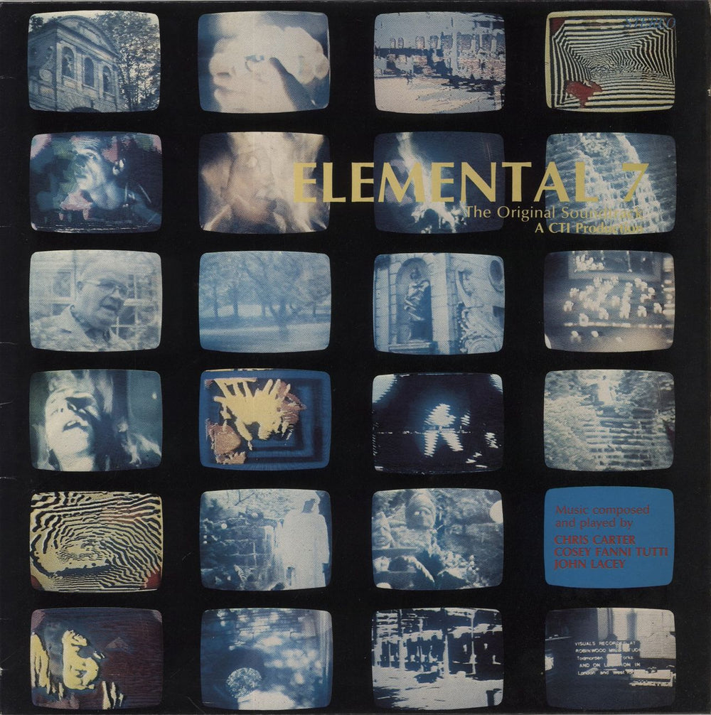 Chris & Cosey Elemental 7 (The Original Soundtrack) UK vinyl LP album (LP record) DVR3