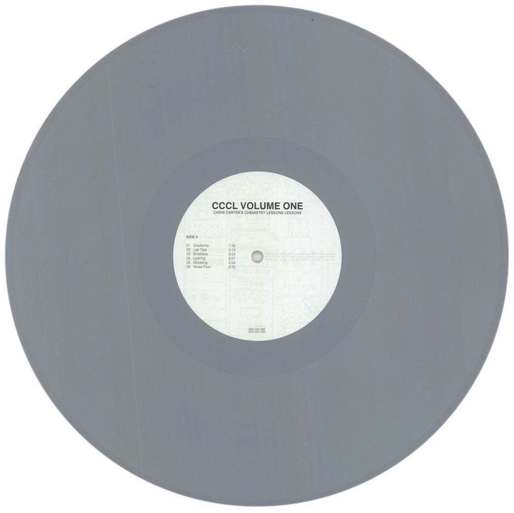 Chris Carter Chris Carter's Chemistry Lessons Volume One - Blue / Grey Vinyl UK 2-LP vinyl record set (Double LP Album)