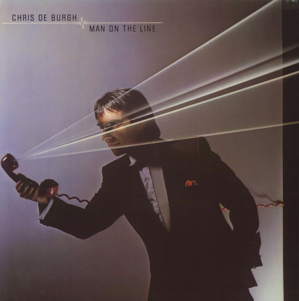 Chris De Burgh Man On The Line UK vinyl LP album (LP record) AMLX65002