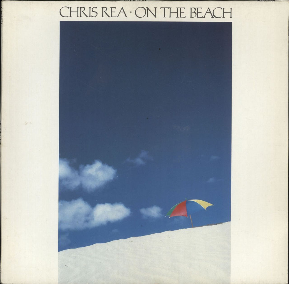 Chris Rea On The Beach + Discography Insert UK vinyl LP album (LP record) MAGL5069