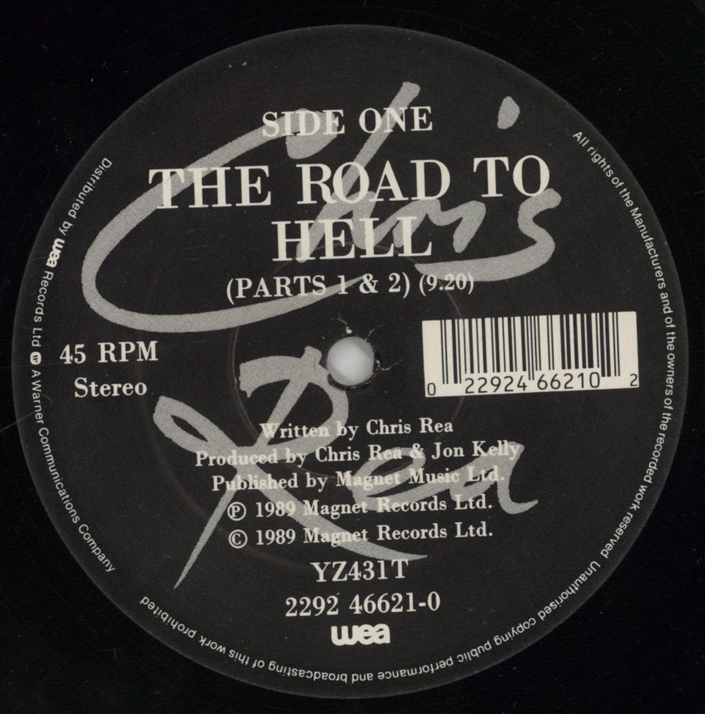 Chris Rea The Road To Hell UK 12" vinyl single (12 inch record / Maxi-single) REA12TH145249
