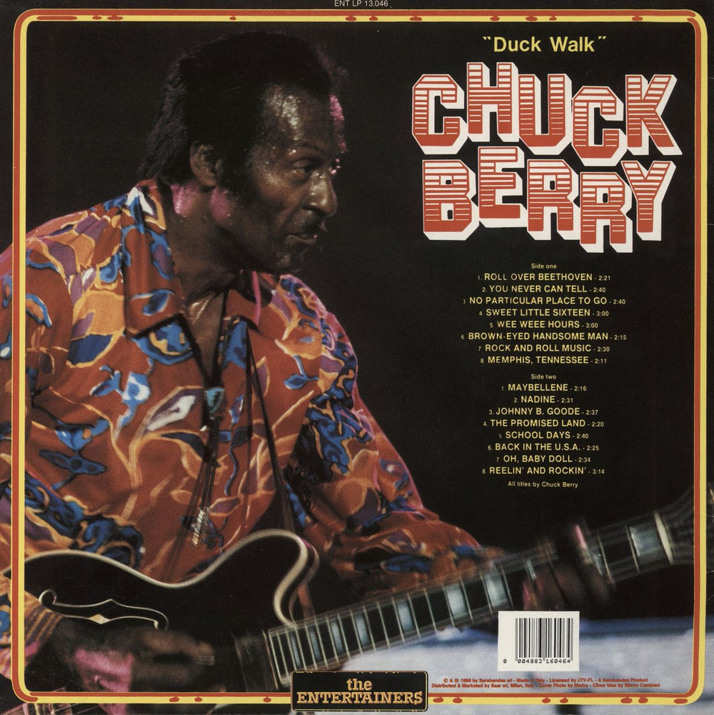 Chuck Berry Duck Walk Italian vinyl LP album (LP record) ENTLP13.046