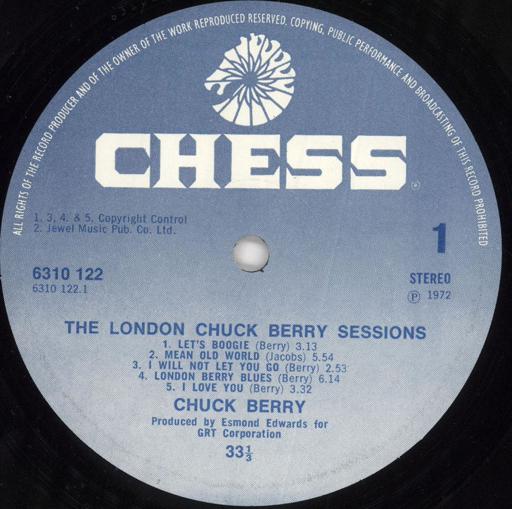 Chuck Berry The London Chuck Berry Sessions - EX UK vinyl LP album (LP record) CHKLPTH268536