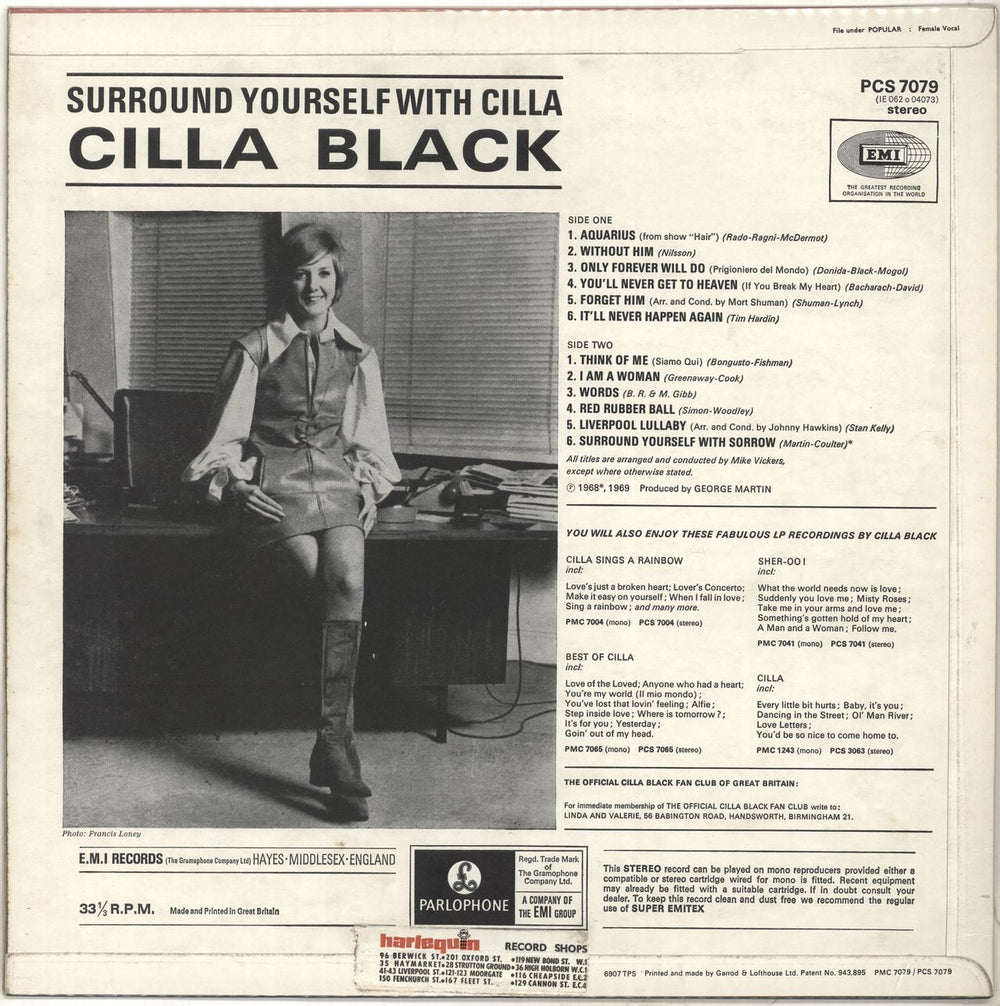 Cilla Black Surround Yourself With Cilla - 1st UK vinyl LP album (LP record) CILLPSU294373