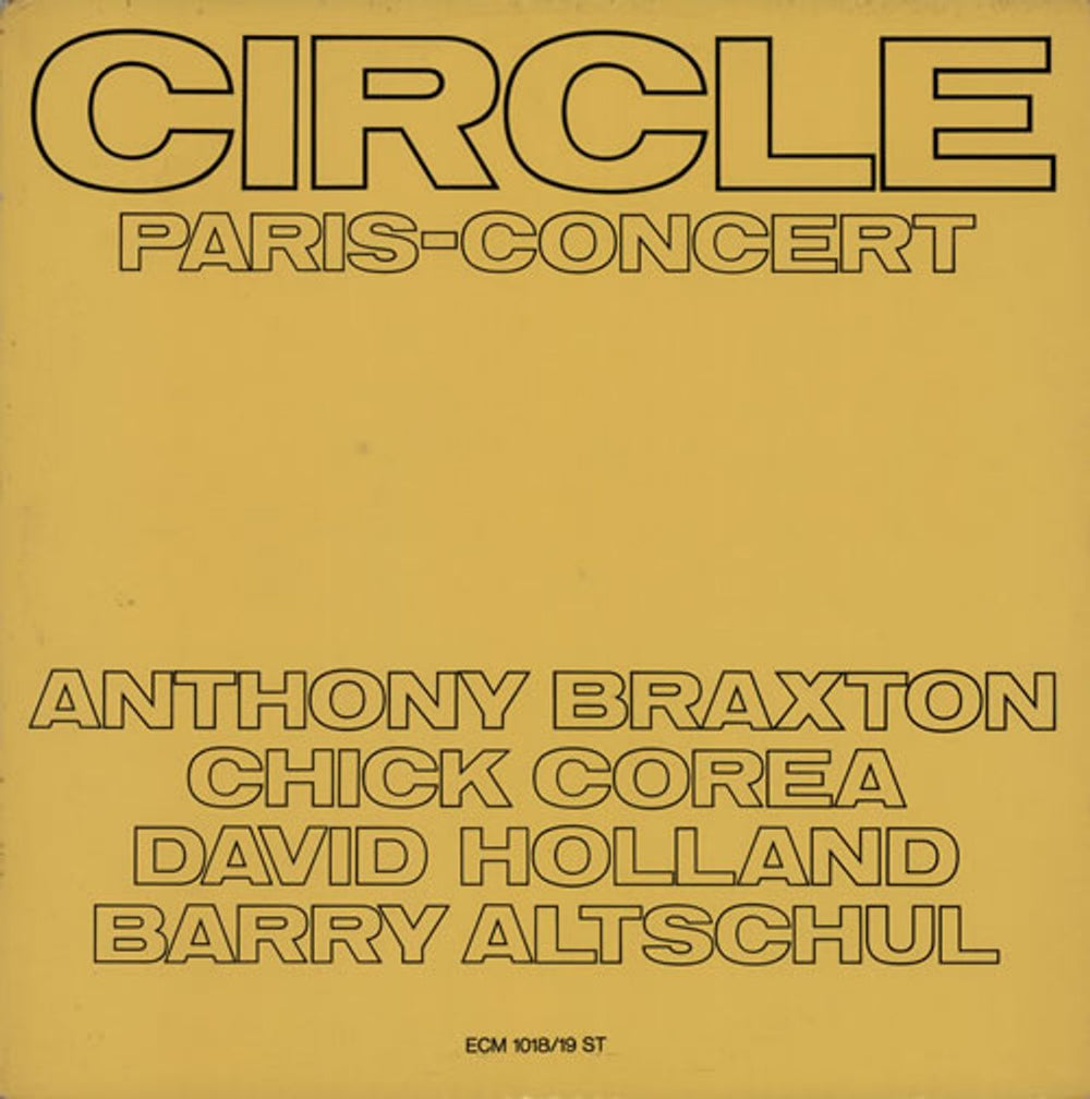 Circle Paris - Concert German 2-LP vinyl record set (Double LP Album) ECM1018/19ST