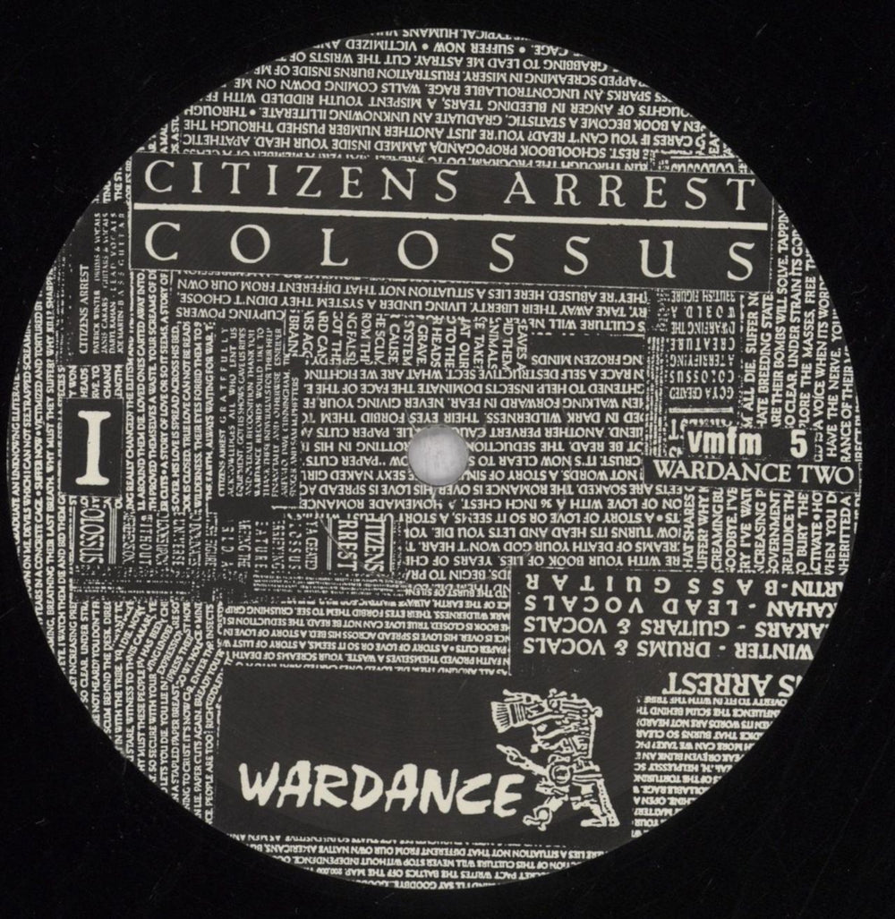 Citizens Arrest Colossus US vinyl LP album (LP record) 7UVLPCO843350