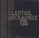 Clapton, Beck & Page Clapton Beck & Page German vinyl LP album (LP record)