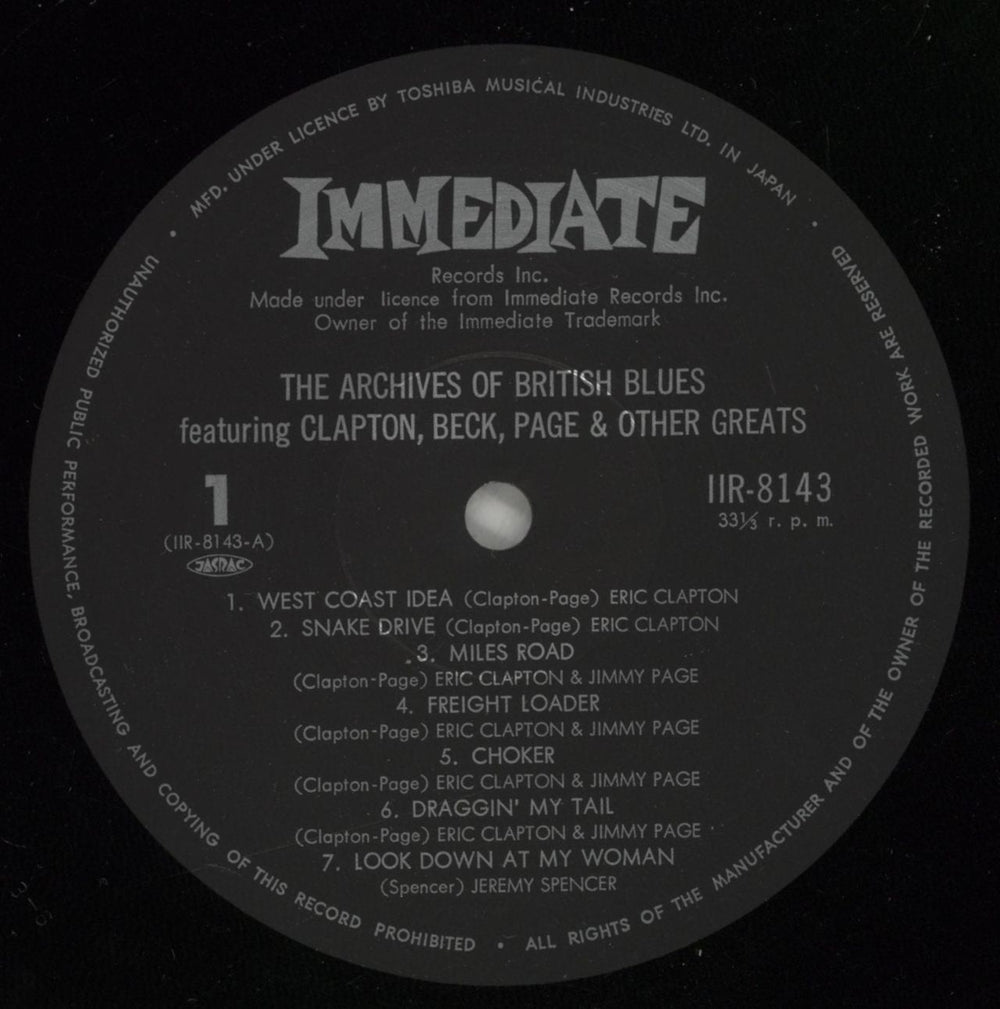 Clapton, Beck & Page Guitar Boogie Japanese vinyl LP album (LP record) F3ELPGU873194