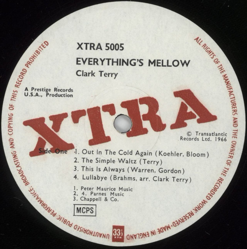 Clark Terry Everything's Mellow UK vinyl LP album (LP record) CTILPEV529304