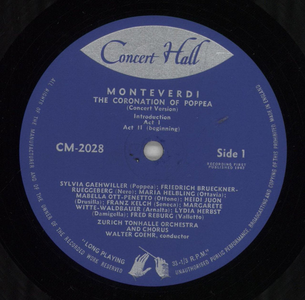 Claudio Monteverdi Monteverdi: The Coronation Of Poppea UK vinyl LP album (LP record) M88LPMO856450