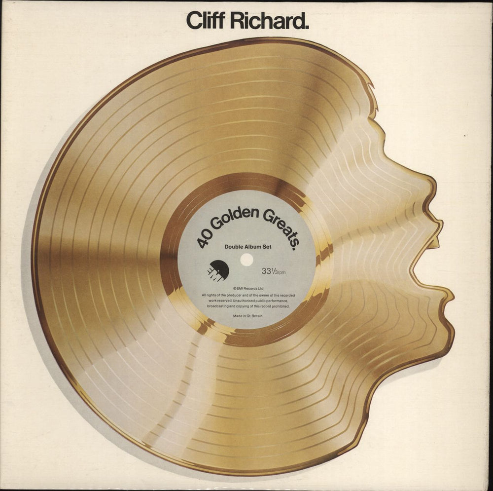 Cliff Richard 40 Golden Greats - 1st UK 2-LP vinyl record set (Double LP Album) EMTVS6