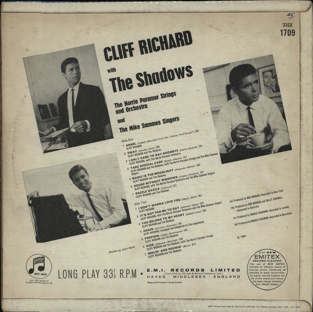 Cliff Richard Cliff Richard - EX UK vinyl LP album (LP record)