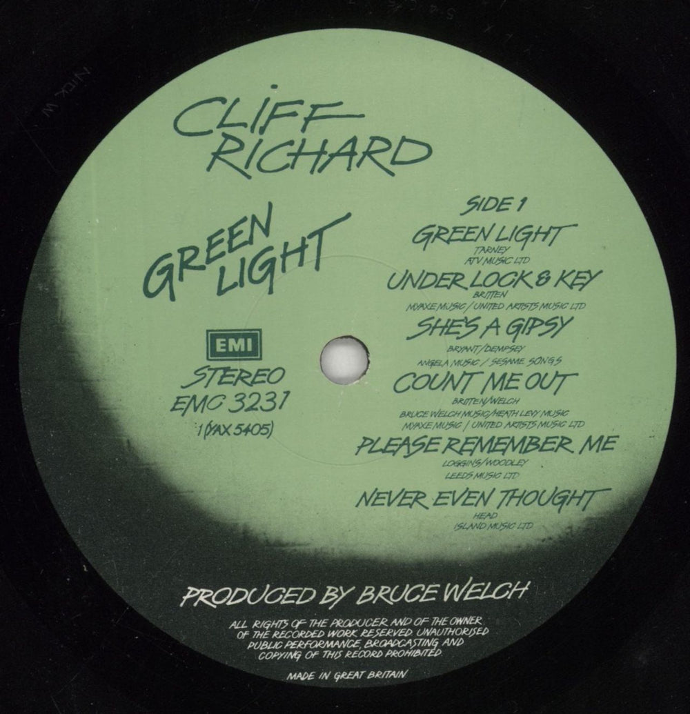 Cliff Richard Green Light UK vinyl LP album (LP record) RICLPGR245380