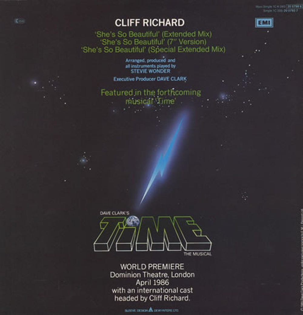 Cliff Richard She's So Beautiful European 12" vinyl single (12 inch record / Maxi-single) RIC12SH15788