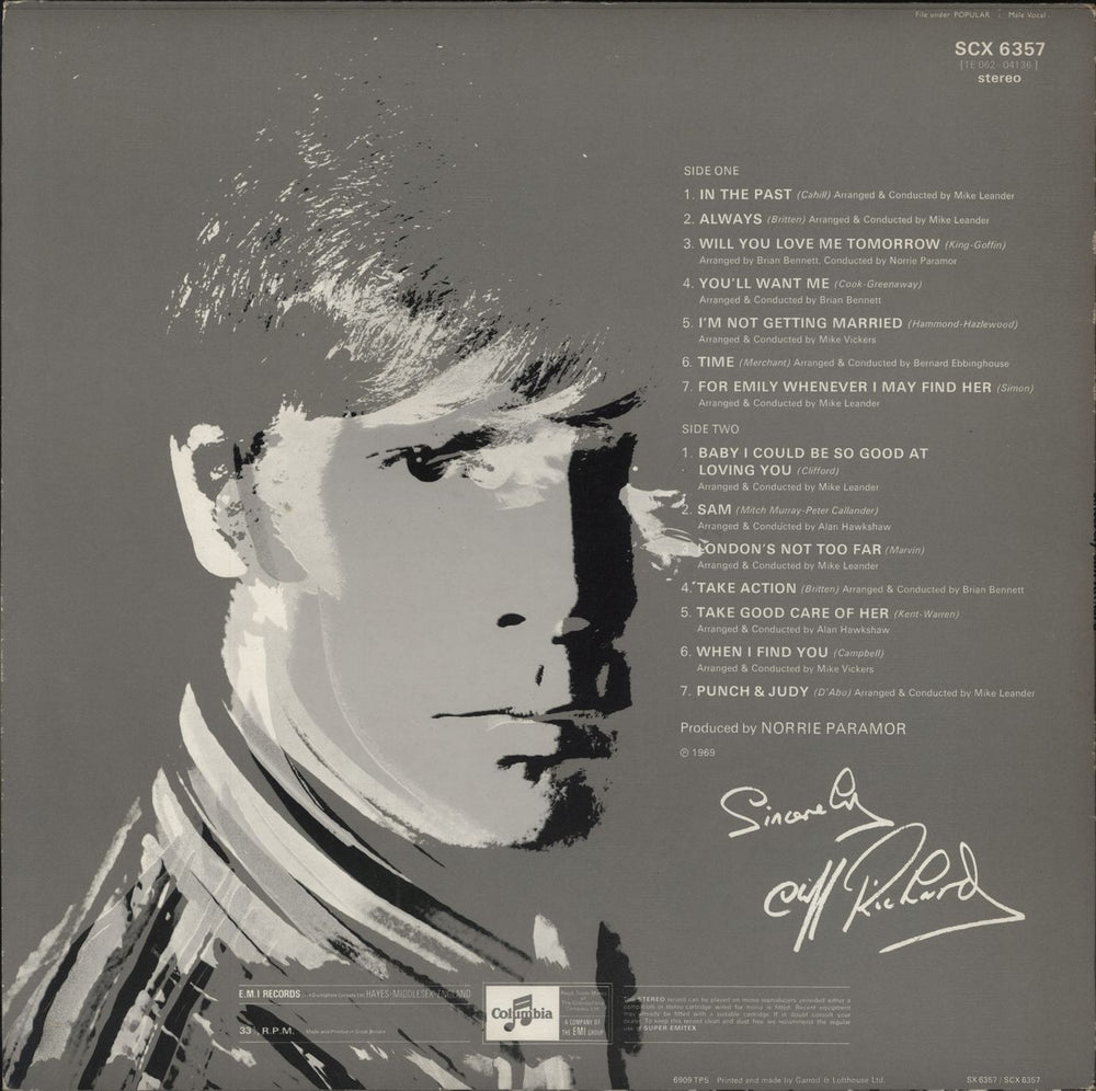 Cliff Richard Sincerely Cliff Richard - 1st - Factory Sample UK vinyl LP album (LP record)