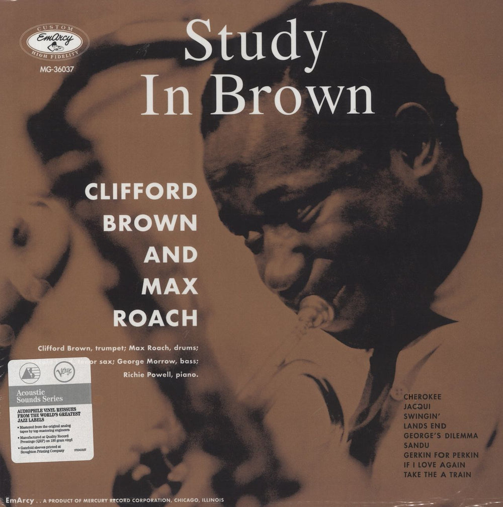 Clifford Brown & Max Roach Study In Brown: Remastered - 180 Gram Vinyl - Sealed UK vinyl LP album (LP record) B0032412-01 / MG-36037