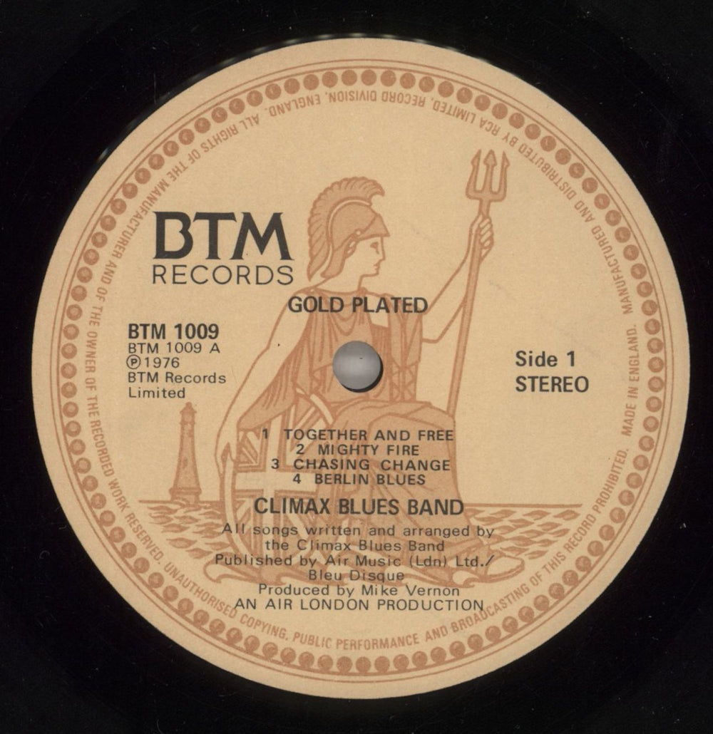 Climax Blues Band Gold Plated UK vinyl LP album (LP record) CMXLPGO138827