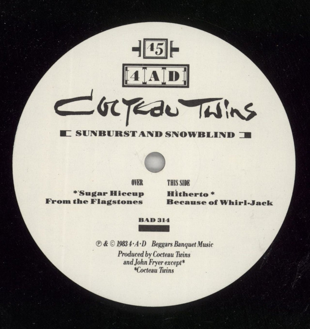 Cocteau Twins Sunburst And Snowblind EP - EX UK 12" vinyl single (12 inch record / Maxi-single) COC12SU54904