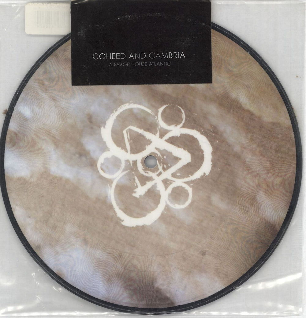 Coheed And Cambria A Favor House Atlantic UK 7" vinyl picture disc (7 inch picture disc single) BUN076-7