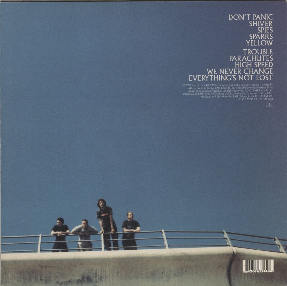 Coldplay Parachutes - EX UK vinyl LP album (LP record) 724352778317