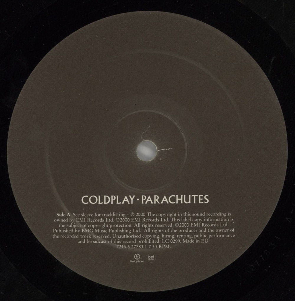 Coldplay Parachutes - EX UK vinyl LP album (LP record) DPYLPPA555144