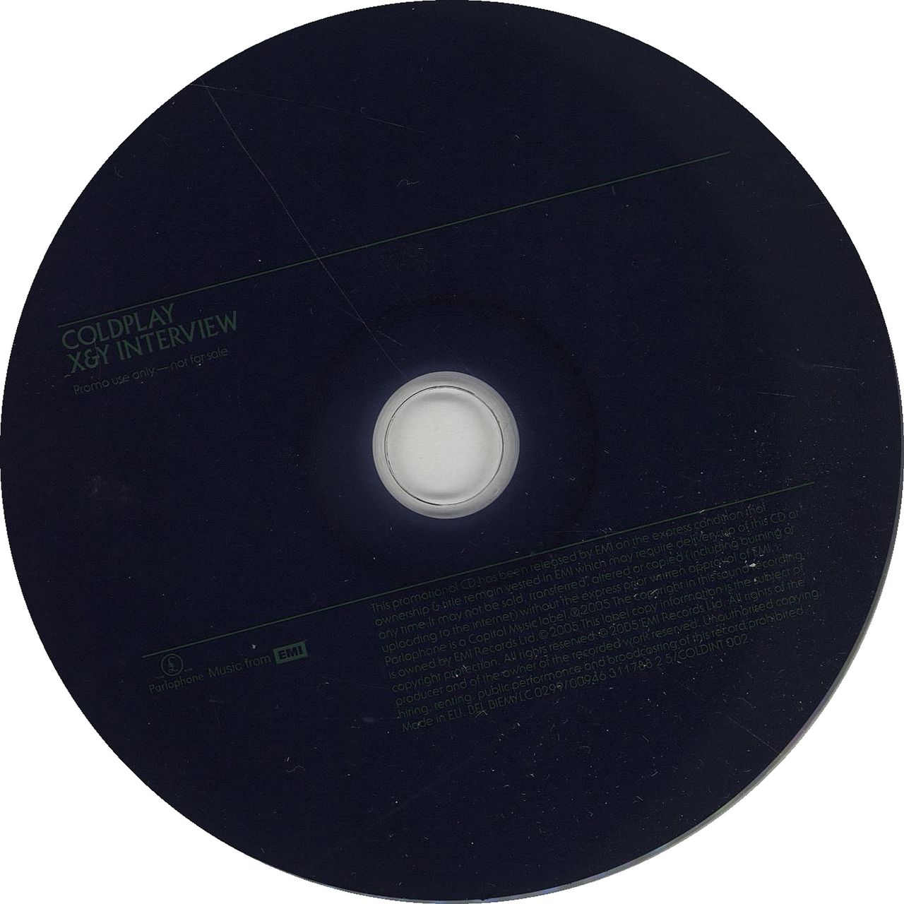 Coldplay X&Y Interview UK Promo CD album — RareVinyl.com