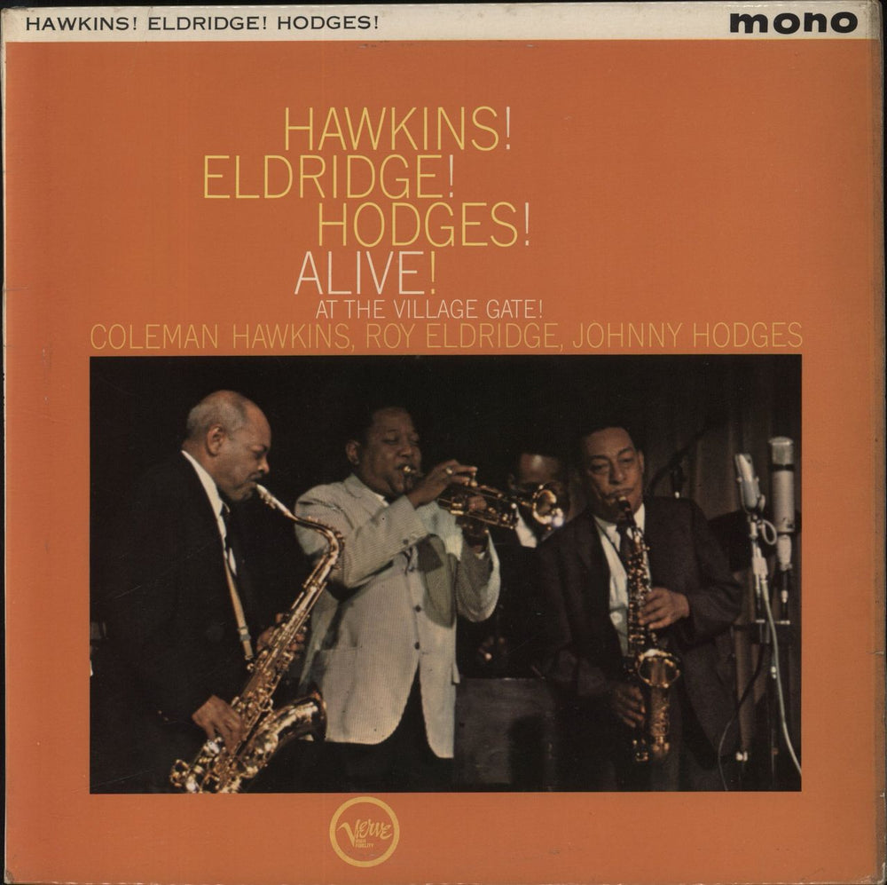 Coleman Hawkins Hawkins! Eldridge! Hodges! - Alive! At The Village Gate! - Factory Sample UK Promo vinyl LP album (LP record) VLP9033