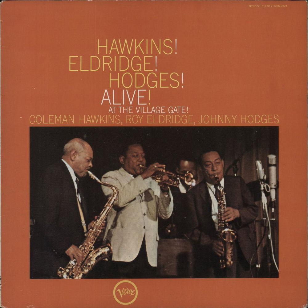 Coleman Hawkins Hawkins! Eldridge! Hodges! Alive! At The Village Gate! Japanese vinyl LP album (LP record) 23MJ3294