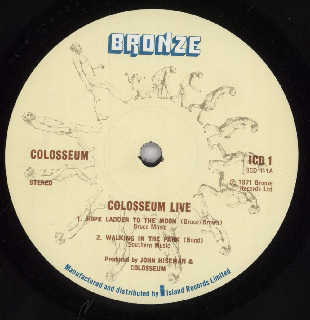 Colosseum Live - 1st - VG UK 2-LP vinyl record set (Double LP Album) SEU2LLI595643