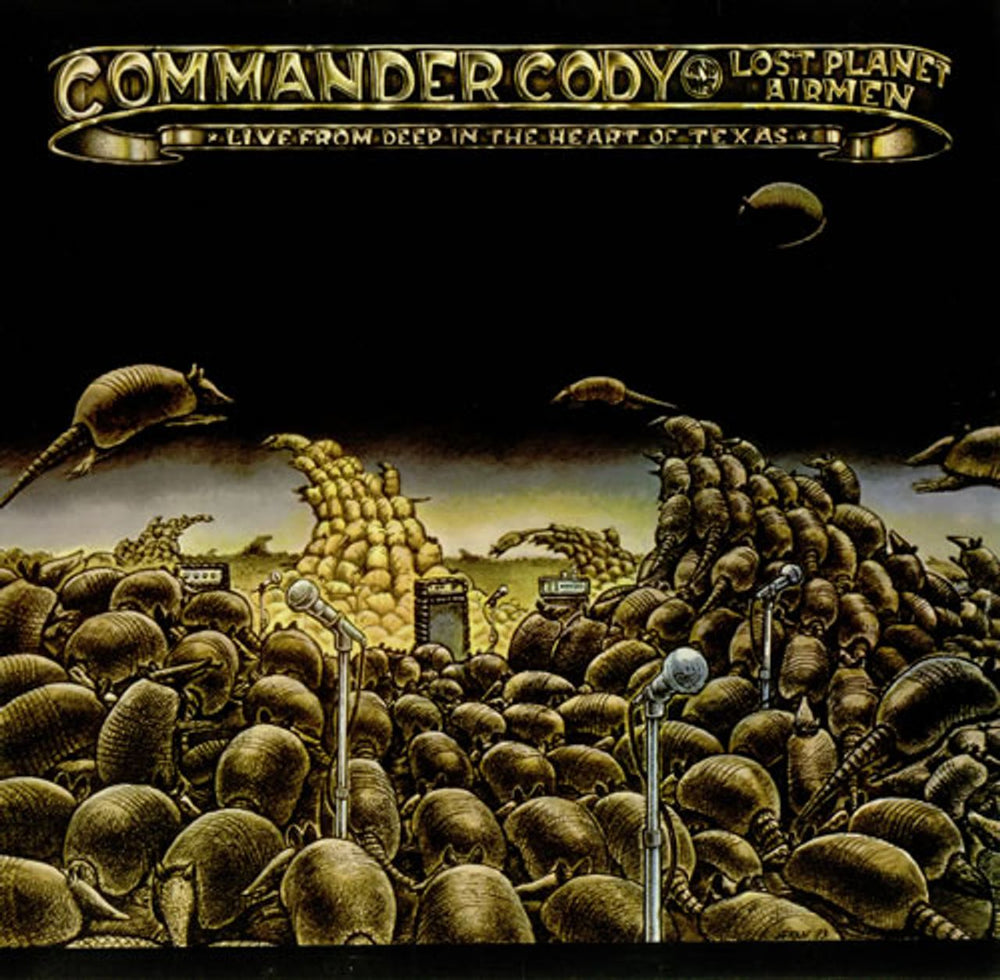 Commander Cody & The Lost Planet Airmen Live From Deep In The Heart Of Texas UK vinyl LP album (LP record) SPFL295