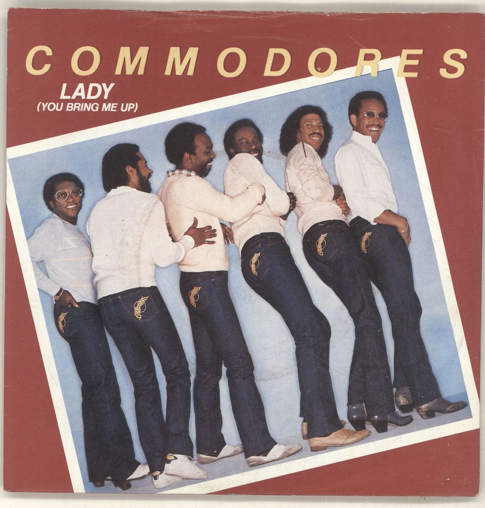 Commodores Lady (You Bring Me Up) - 4prong + Sleeve UK 7" vinyl single (7 inch record / 45) TMG1238