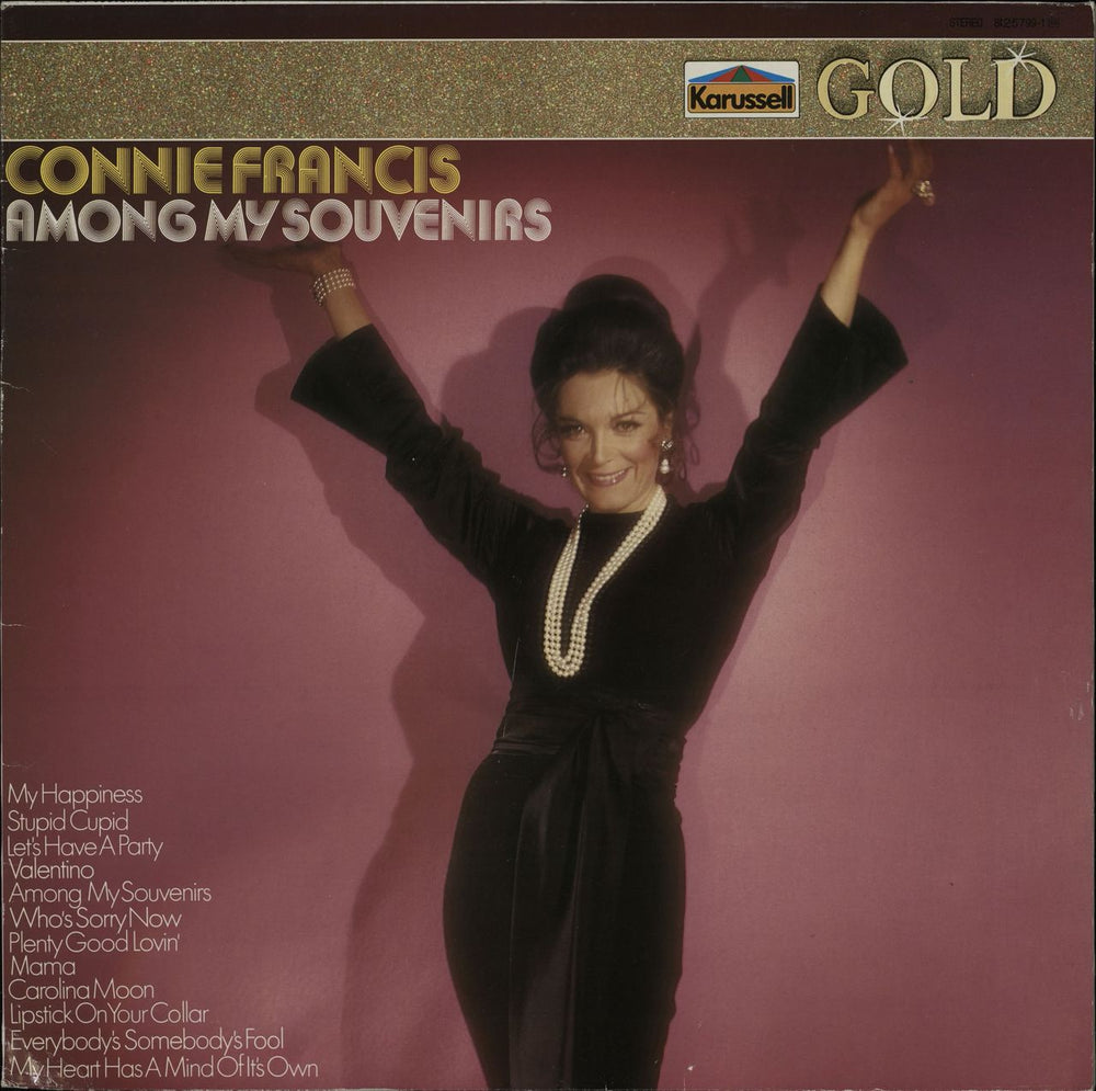 Connie Francis Among My Souvenirs German vinyl LP album (LP record) 825799-1