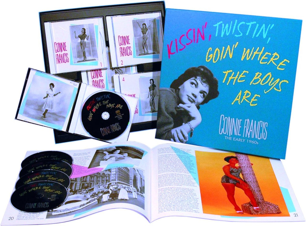 Connie Francis Kissin', Twistin', Goin' Where The Boys Are German CD Album Box Set BCD15826