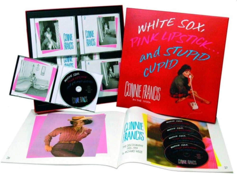 Connie Francis White Sox, Pink Lipstick...And Stupid Cupid German CD Album Box Set BCD15616EI