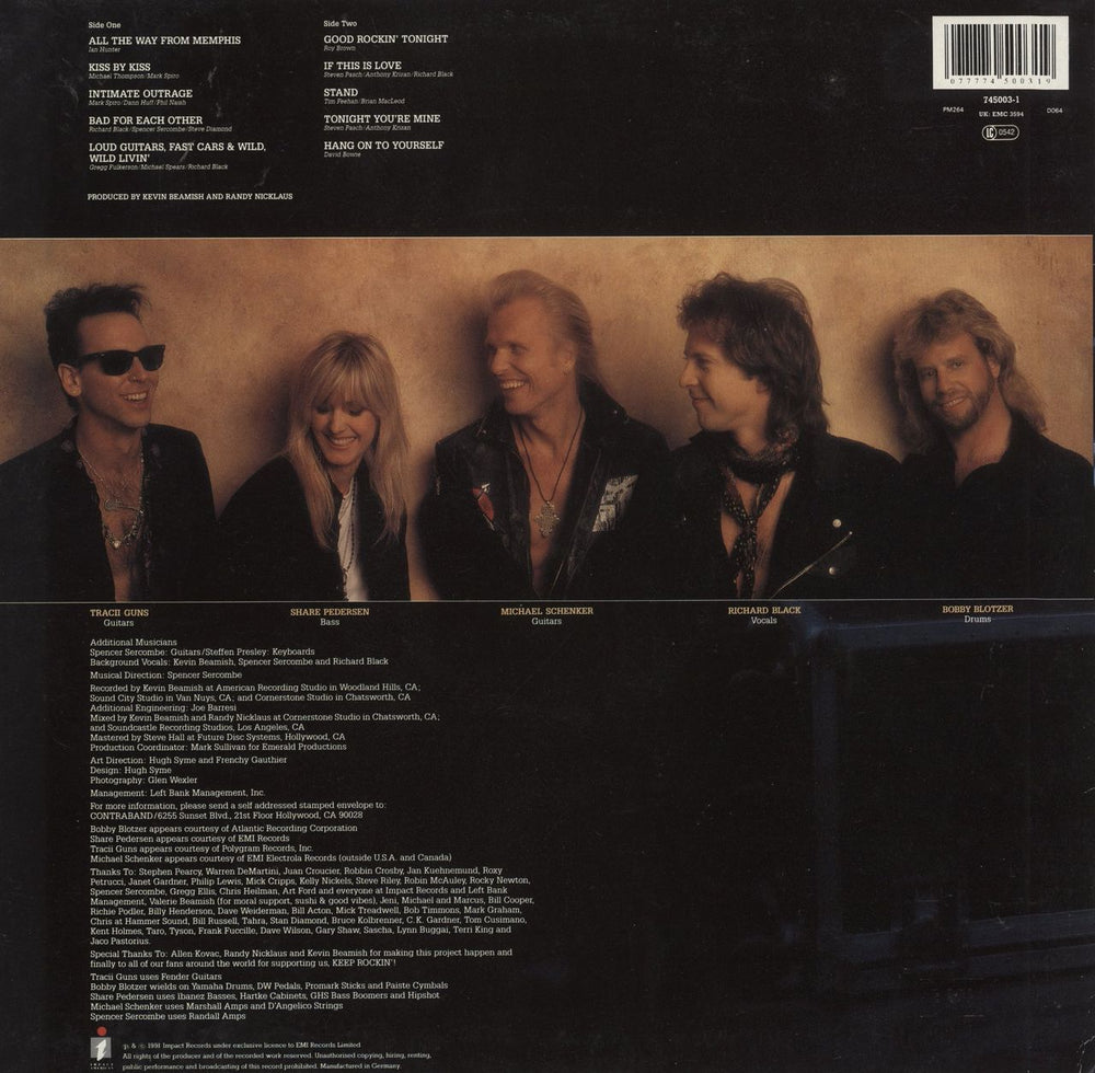 Contraband Contraband US vinyl LP album (LP record) 077774500319