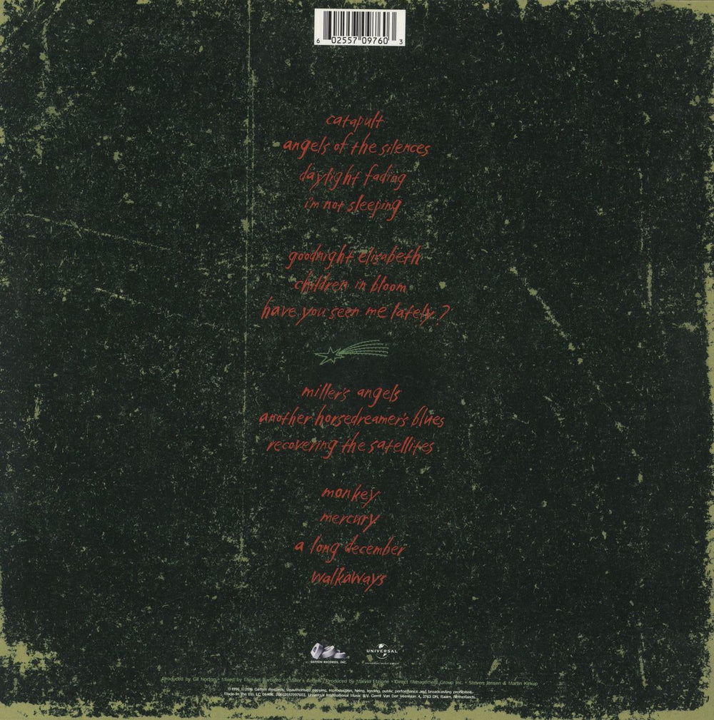 Counting Crows Recovering The Satellites - 180gram Dutch 2-LP vinyl record set (Double LP Album)