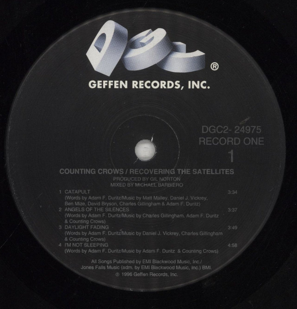 Counting Crows Recovering The Satellites - VG US 2-LP vinyl record set (Double LP Album) CNT2LRE856592