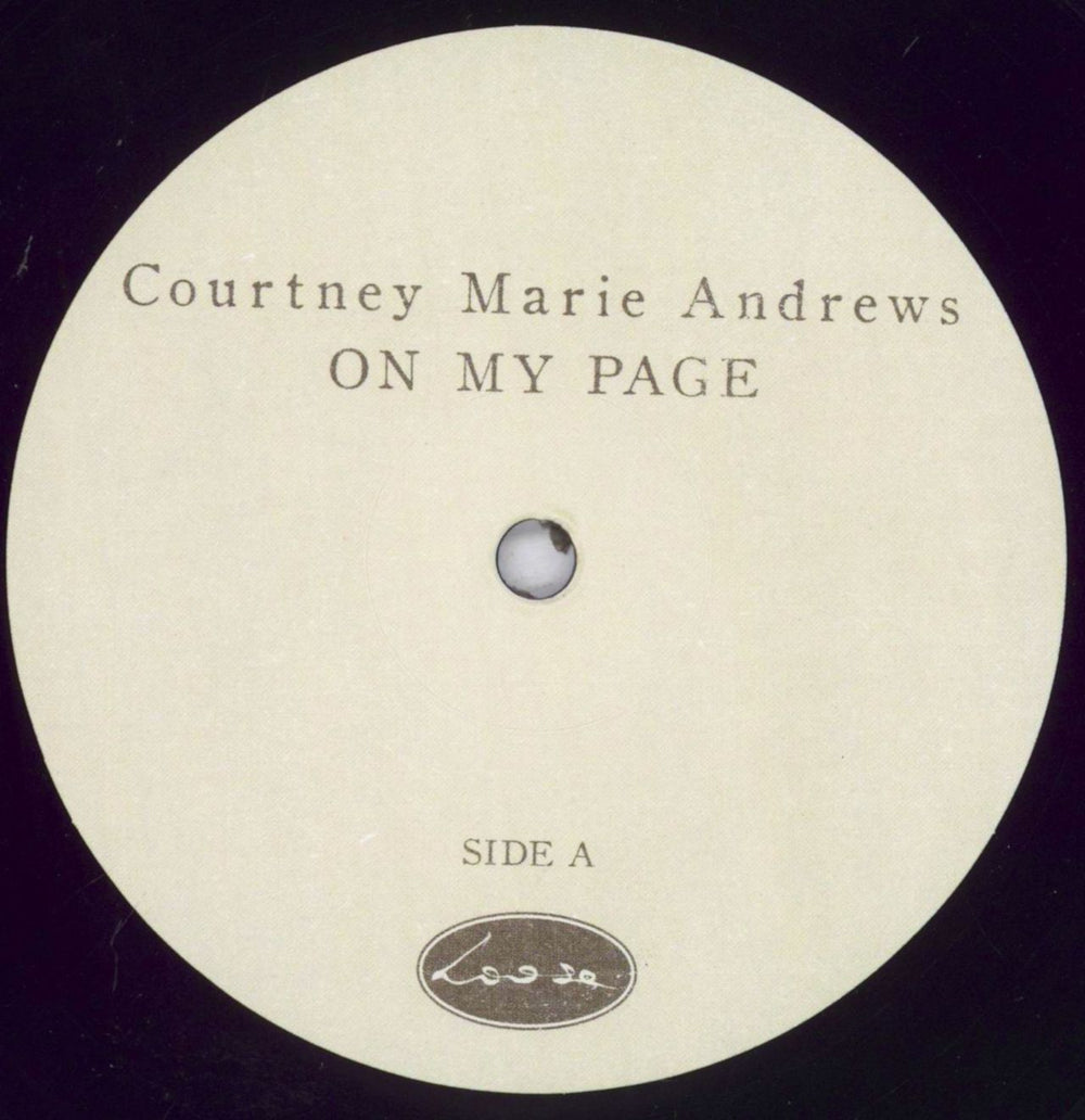 Courtney Marie Andrews On My Page UK vinyl LP album (LP record) 627LPON832106