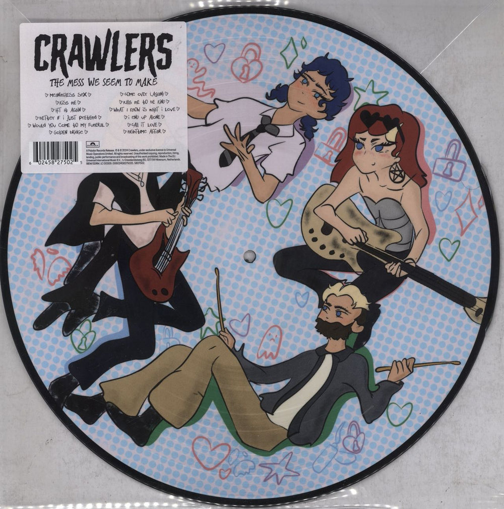 Crawlers The Mess We Seem to Make UK picture disc LP (vinyl picture disc album)